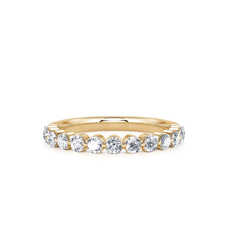 Davis Classics Women's Classic Diamond Wedding Band in 14k Yellow Gold