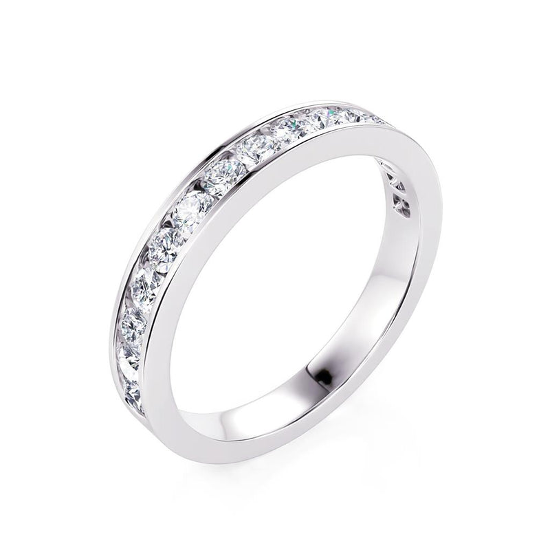 Davis Classics 14k White Gold Diamond Band