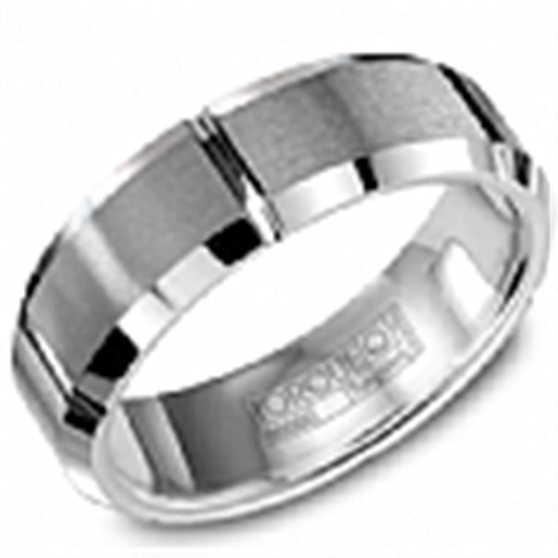 Davis Classics Men's Classic Wedding Band in Tungsten Carbide