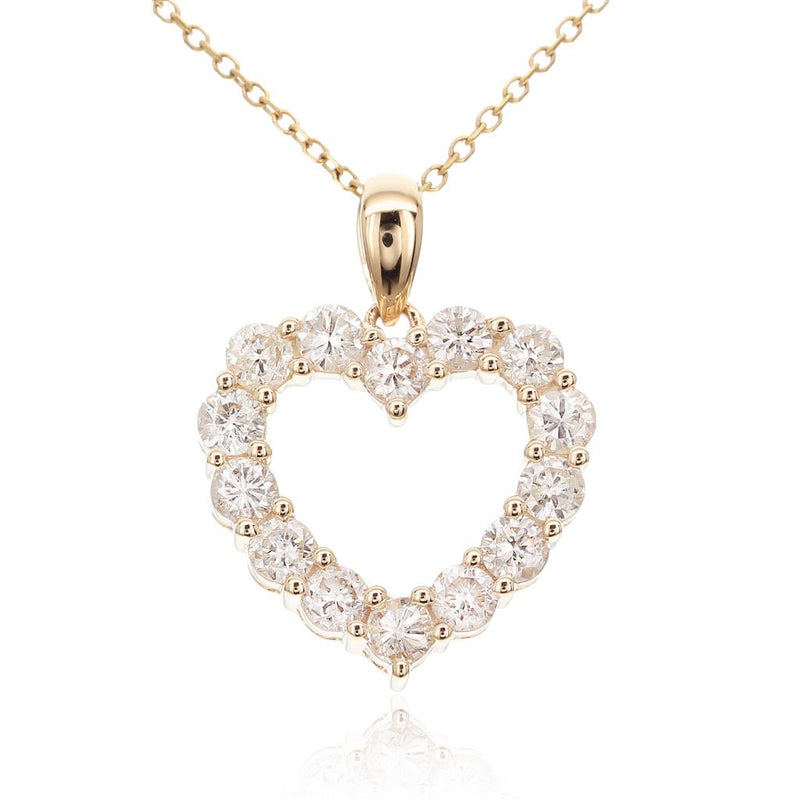 Davis Classics Heart Novelty Diamond Pendant