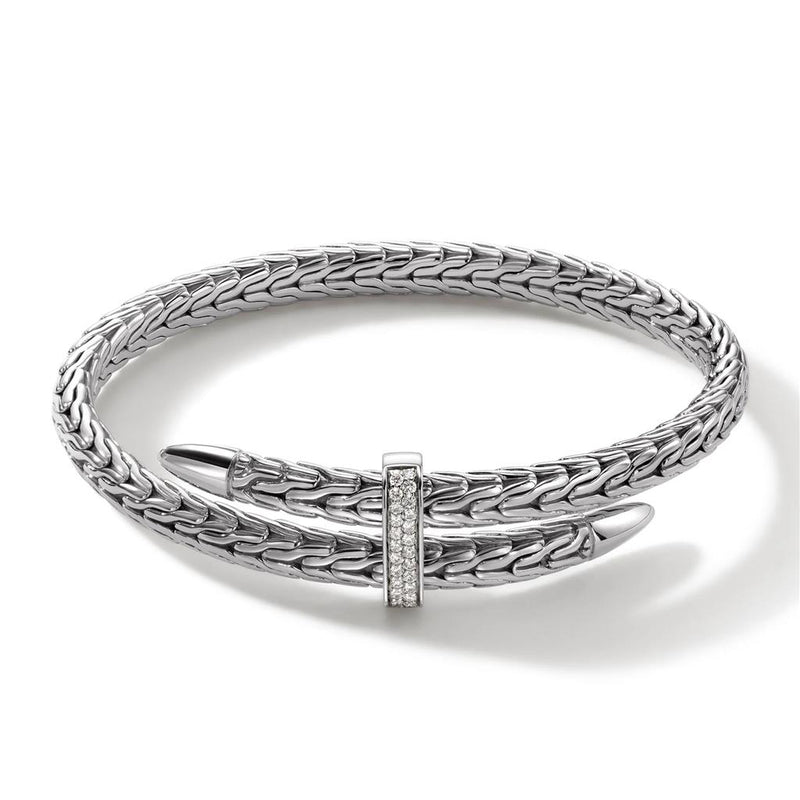 John Hardy Spear Collection Diamond Flex Cuff Bracelet