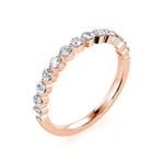 Davis Classics Women's 14k Rose Gold Diamond Band