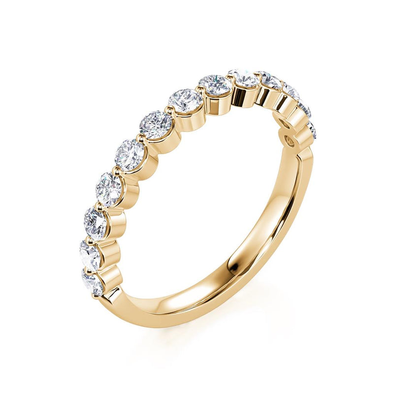 Davis Classics Women's Classic Diamond Wedding Band in 14k Yellow Gold