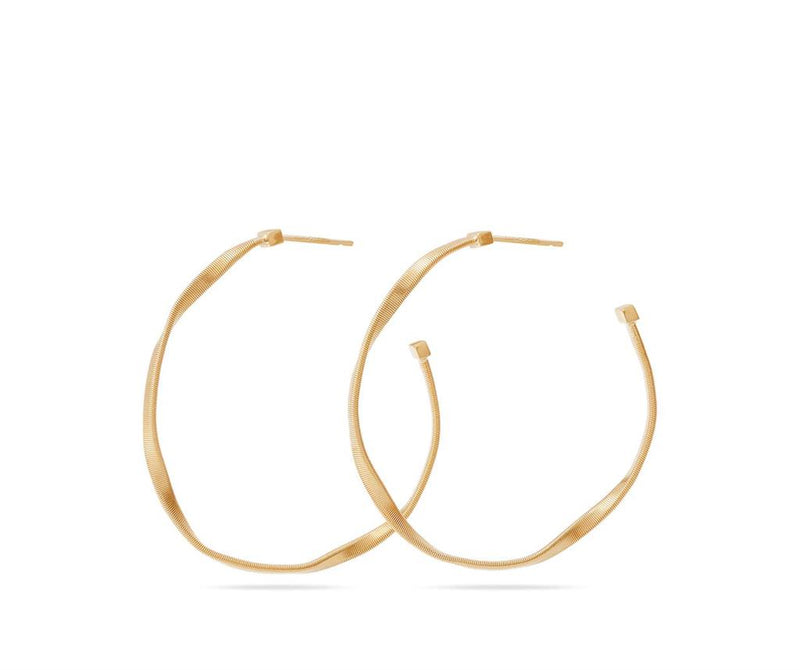 Marco Bicego 18k Yellow Gold Marrakech Collection Medium Hoop Earrings