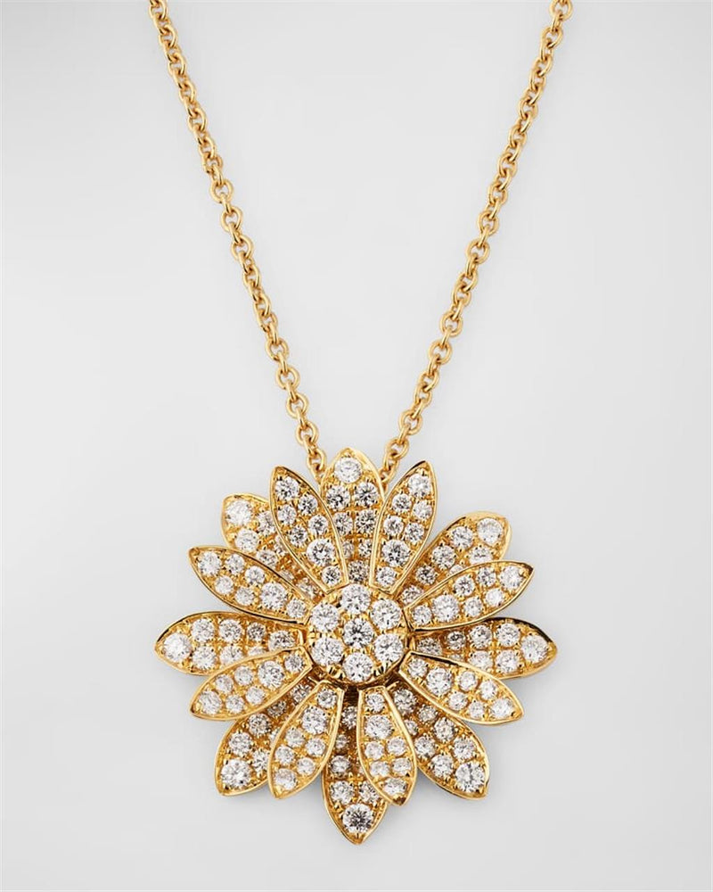 Roberto Coin Floral Diamond Necklace