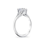 Sylvie Sidestone Diamond Engagement Ring Setting in 14k White Gold