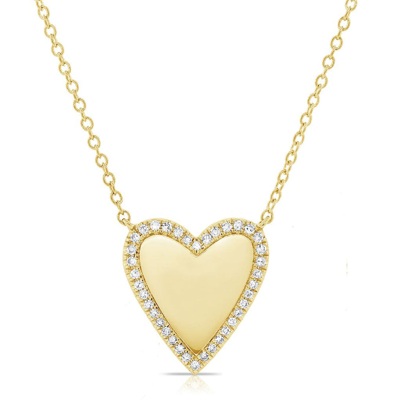 Davis Classics Heart Novelty Diamond Pendant