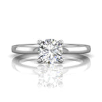 Martin Flyer Platinum 2.3mm High Polish Solitaire Engagement Ring Setting