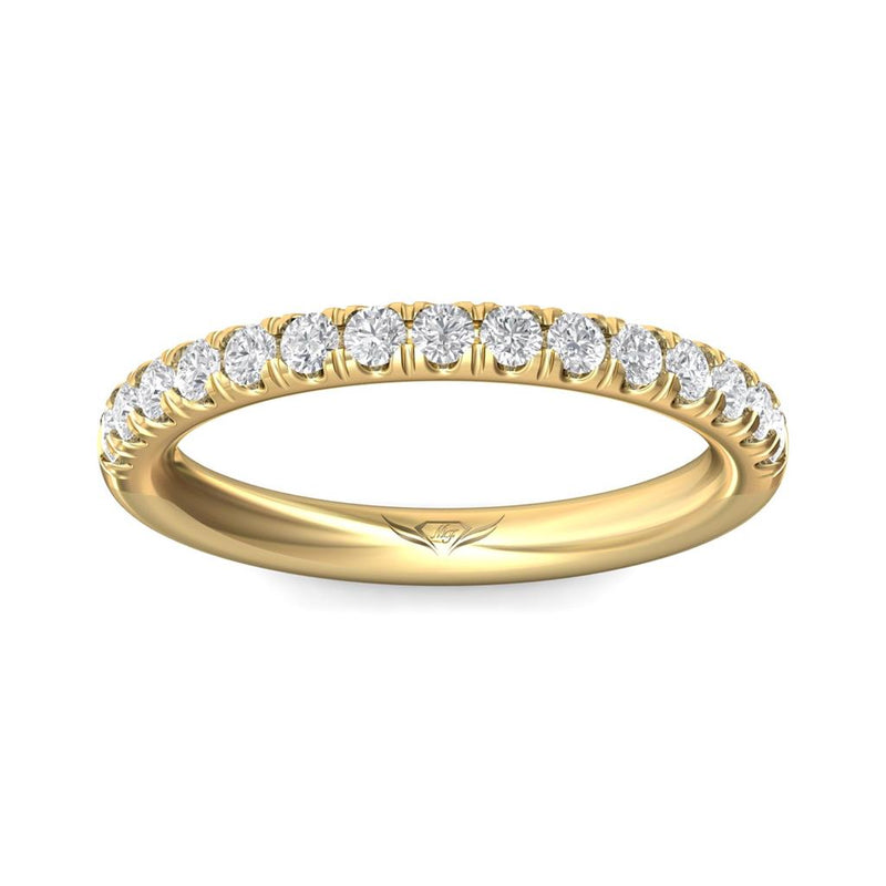 Martin Flyer Women's Classic Diamond Wedding Band in 14k Yellow Gold