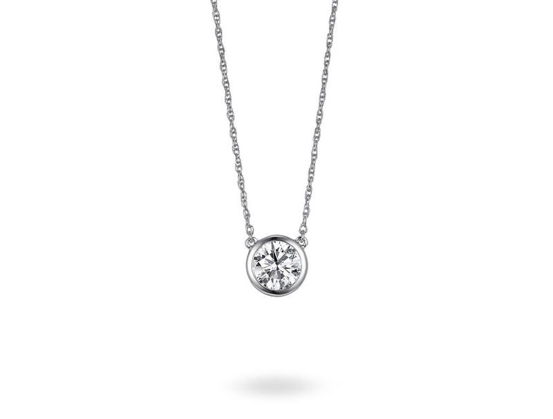 Davis Classics Solitaire Diamond Necklace