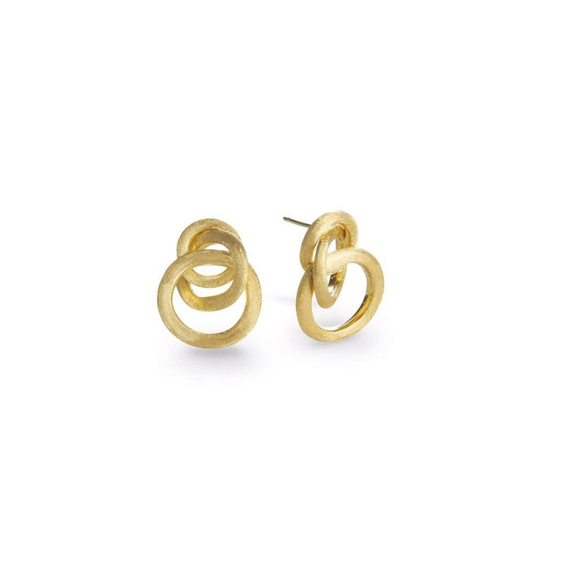 Marco Bicego 18k Yellow Gold Jaipur Link Collection Triple Link Knot Earrings