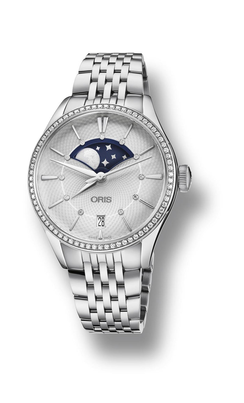 ORIS Artelier Grande Lune, Date Diamonds Watch