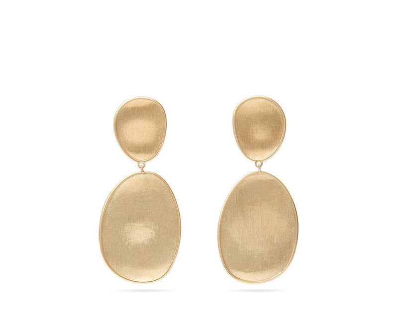 Marco Bicego 18k Yellow Gold Lunaria Collection Double Drop Earrings