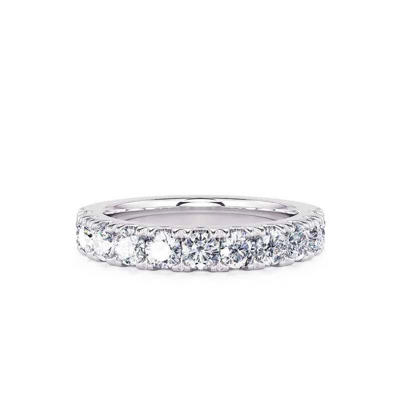 Davis Classics Women's Classic Diamond Wedding Band in 14k White Gold