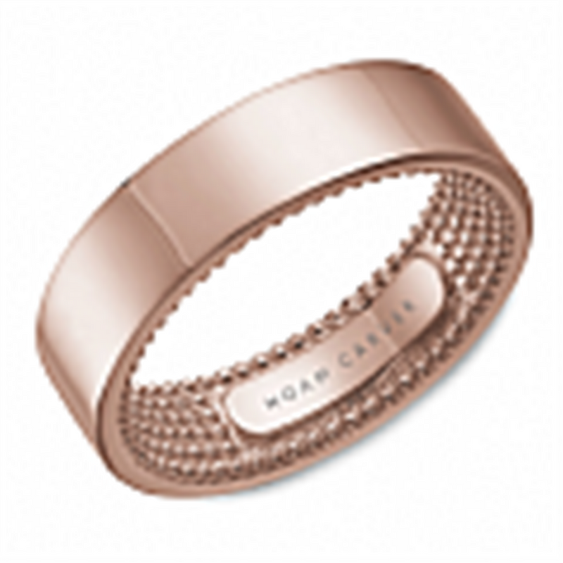 Noam Carver Men's Classic Wedding Band in 14k Rose Gold