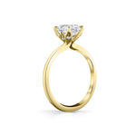 Sylvie Solitaire Diamond Engagement Ring Setting in 14k Yellow Gold