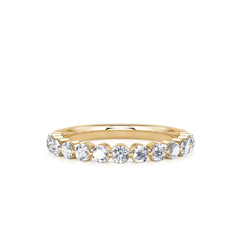 Davis Classics Women's Classic Diamond Wedding Band in 14k Yellow Gold