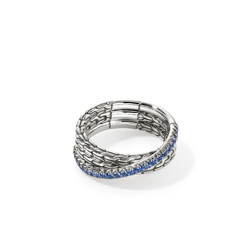 John Hardy Essential Pavé Crossover Ring