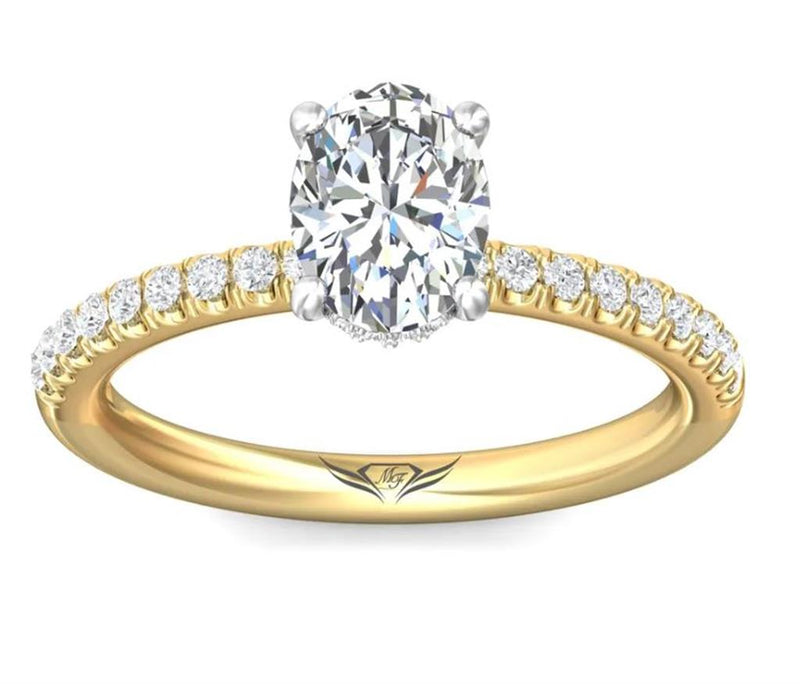 Martin Flyer 14k Yellow Gold FlyerFit Oval Engagement Ring Setting