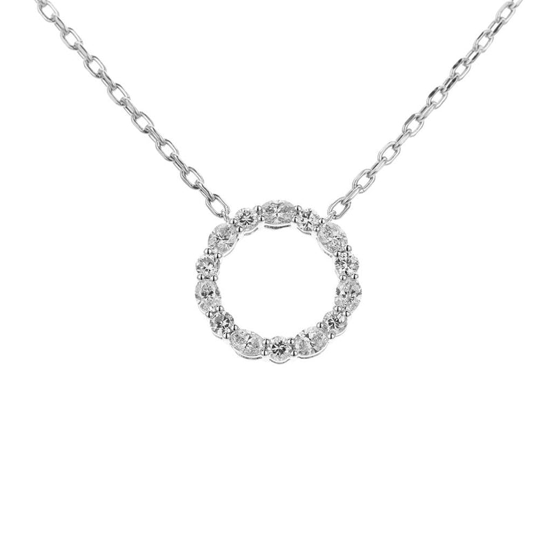 Davis Classics Circle Diamond Necklace