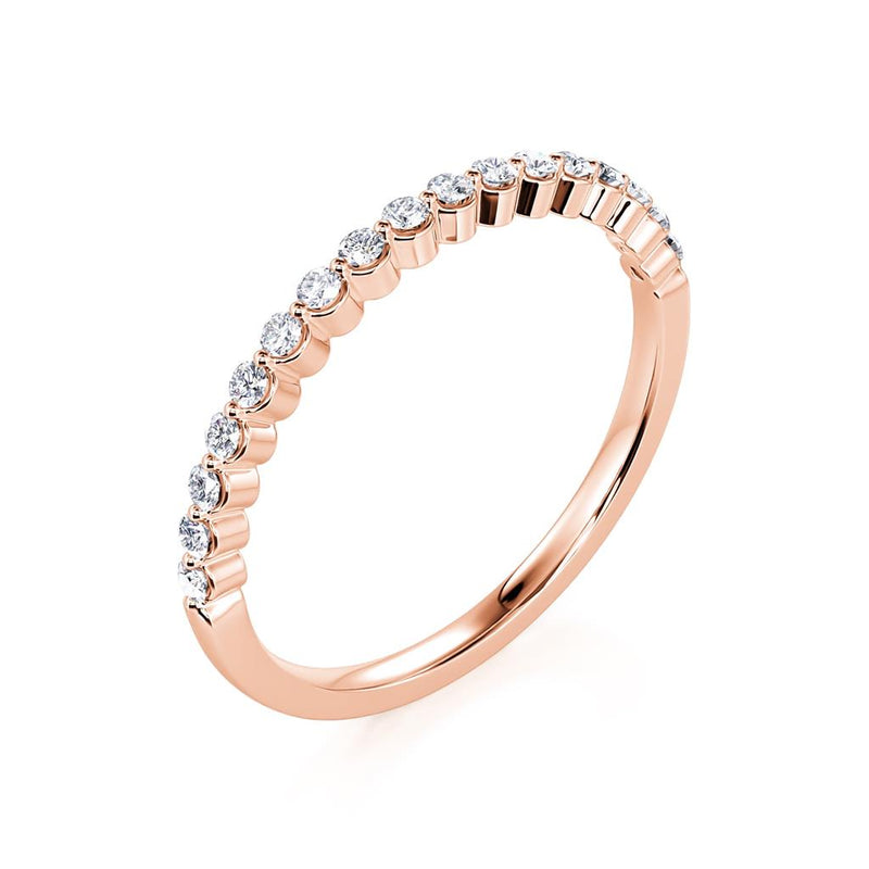 Davis Classics 14k Rose Gold Diamond Band