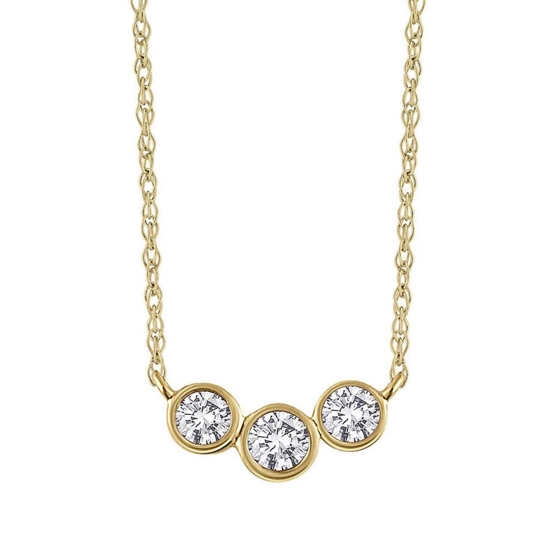 Davis Classics Bar Diamond Necklace