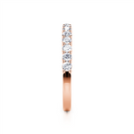 Davis Classics Women's 14k Rose Gold Diamond Band