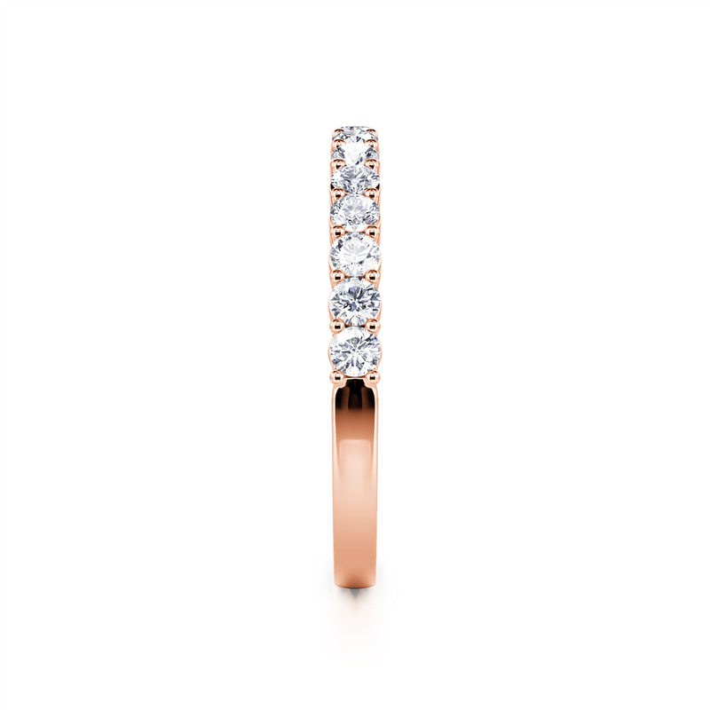 Davis Classics Women's 14k Rose Gold Diamond Band