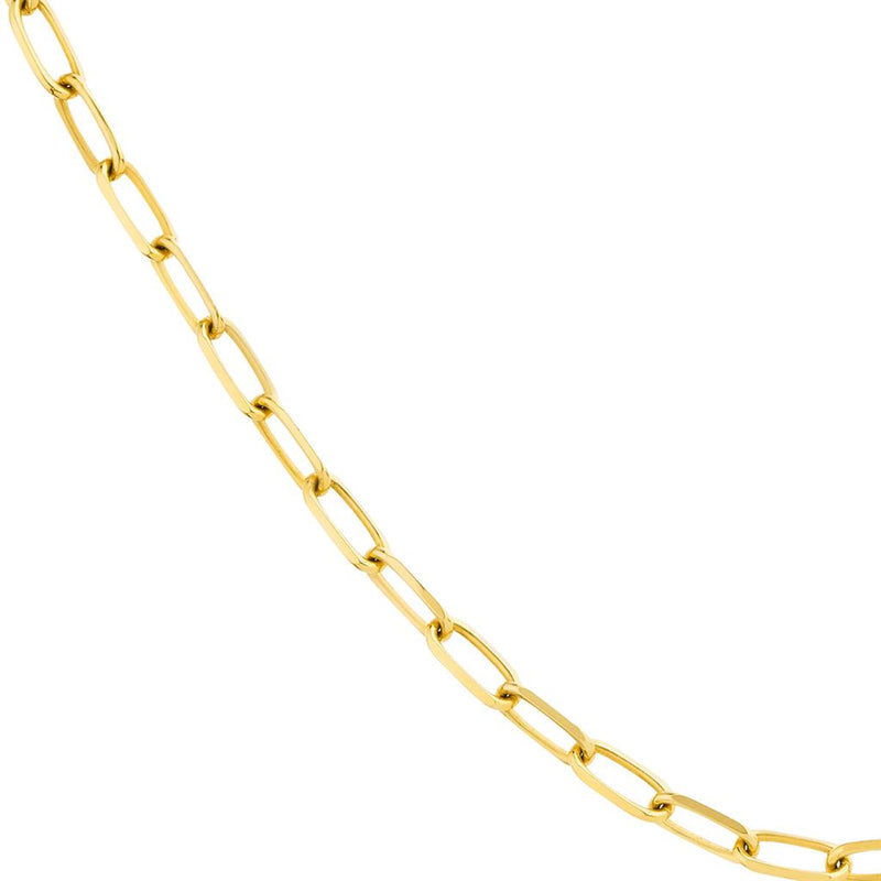 Davis Classics 14k Yellow Gold Paperclip Chain Necklace