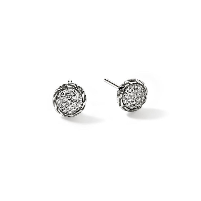 John Hardy Essential Pavé Diamond Stud Earring