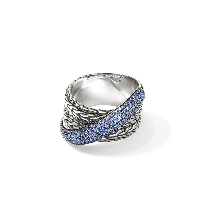 John Hardy Essential Pavé Crossover Ring