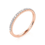 Davis Classics 14k Rose Gold Diamond Band