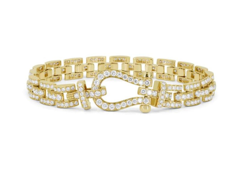 Madison L 14k Yellow Gold Diamond Fashion Bracelet