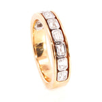 Davis Classics Women's 14k Yellow and White Gold Diamond Band