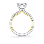 Sylvie 14k White and Yellow Gold Engagement Ring Setting