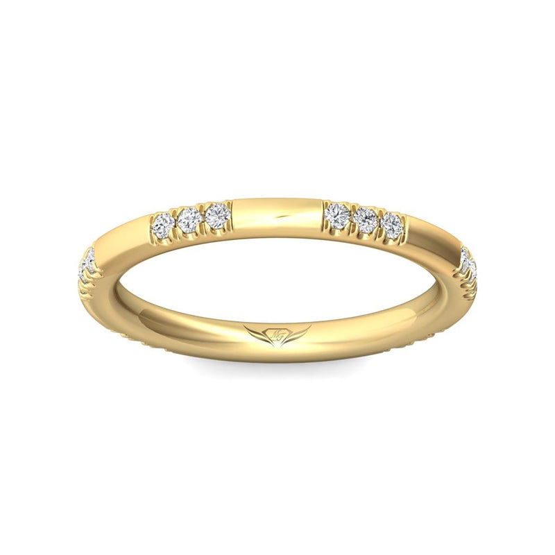 Martin Flyer Stackable Diamond Wedding Band in 14k Yellow Gold