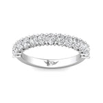 Martin Flyer Women's 14k White Gold Oval Cut Diamond Band