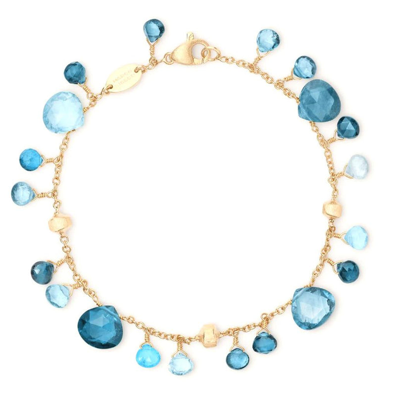 Marco Bicego 18k Yellow Gold Paradise Collection Mixed Topaz Bracelet