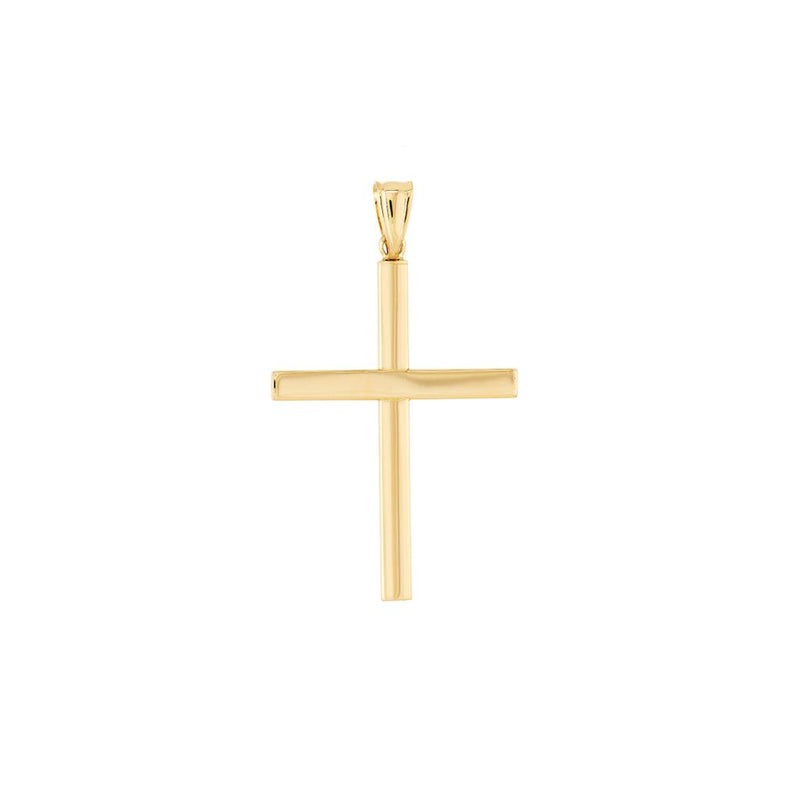 Davis Classics 14k Yellow Gold Flat Cross Pendant