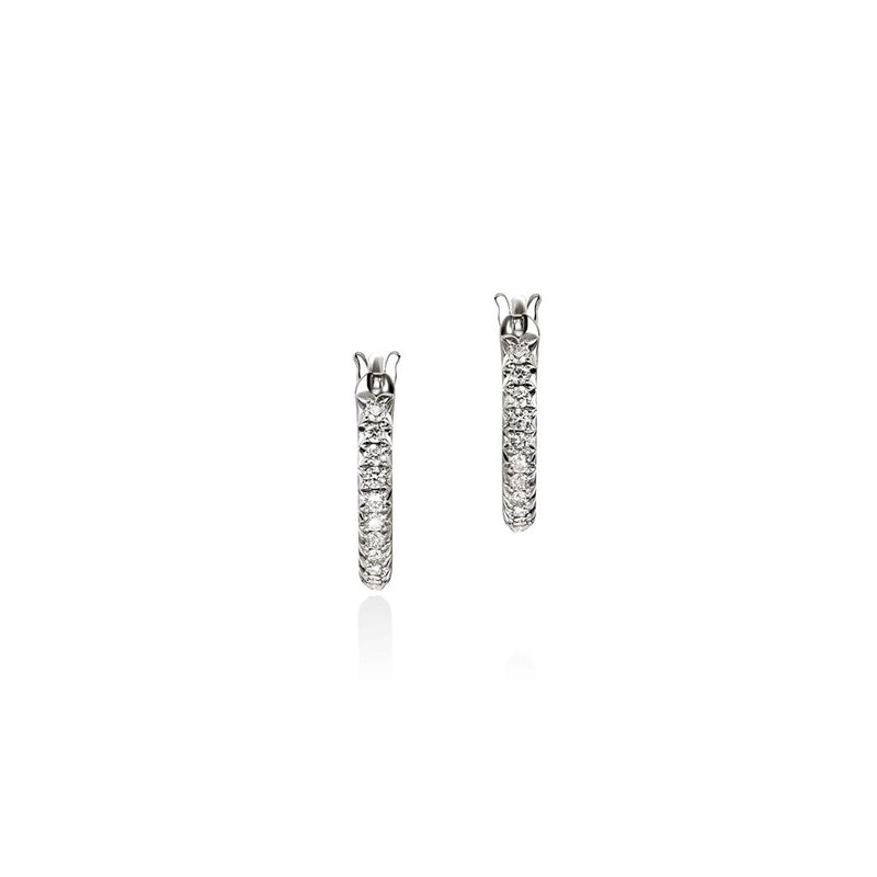 John Hardy Essential Pavé Diamond Hoop Earring