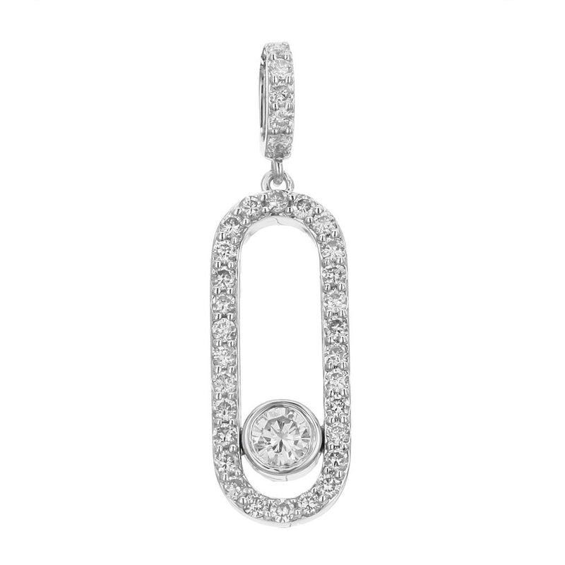 Davis Classics Bar Diamond Necklace