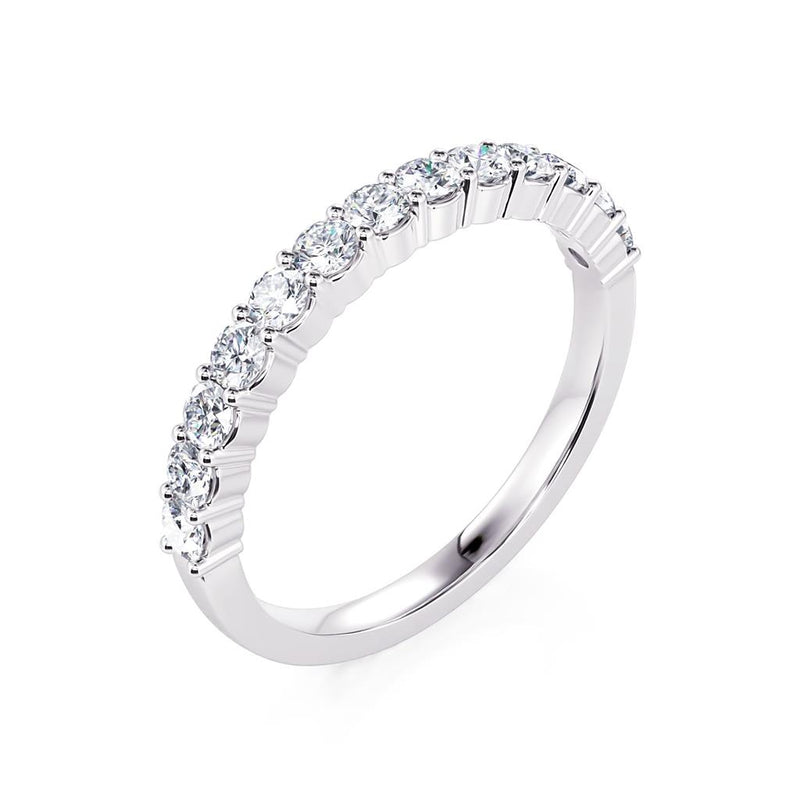 Davis Classics Women's 14k White Gold Diamond Band