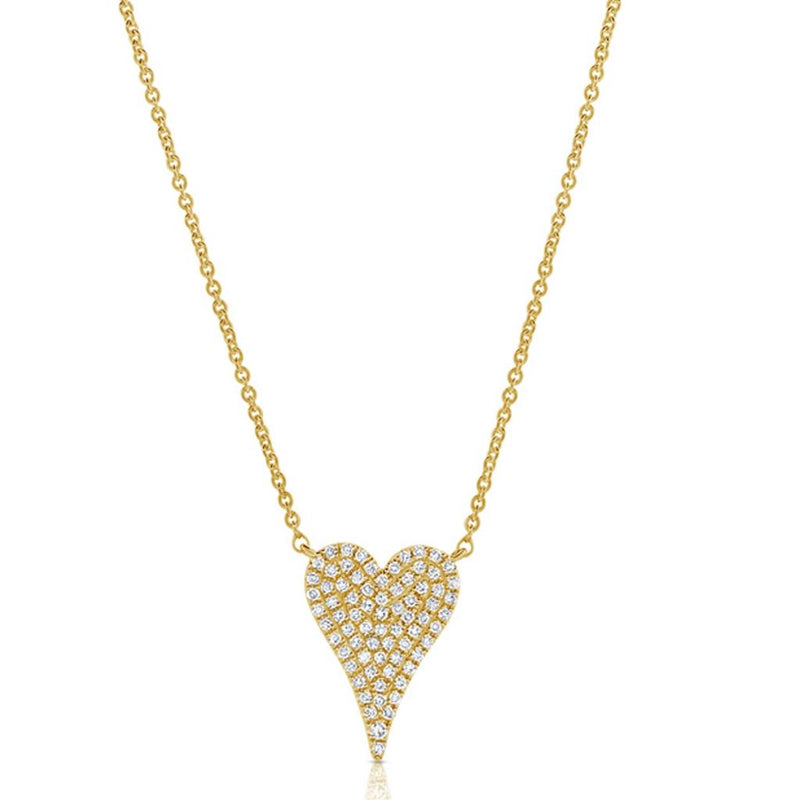 Davis Classics Heart Novelty Diamond Necklace