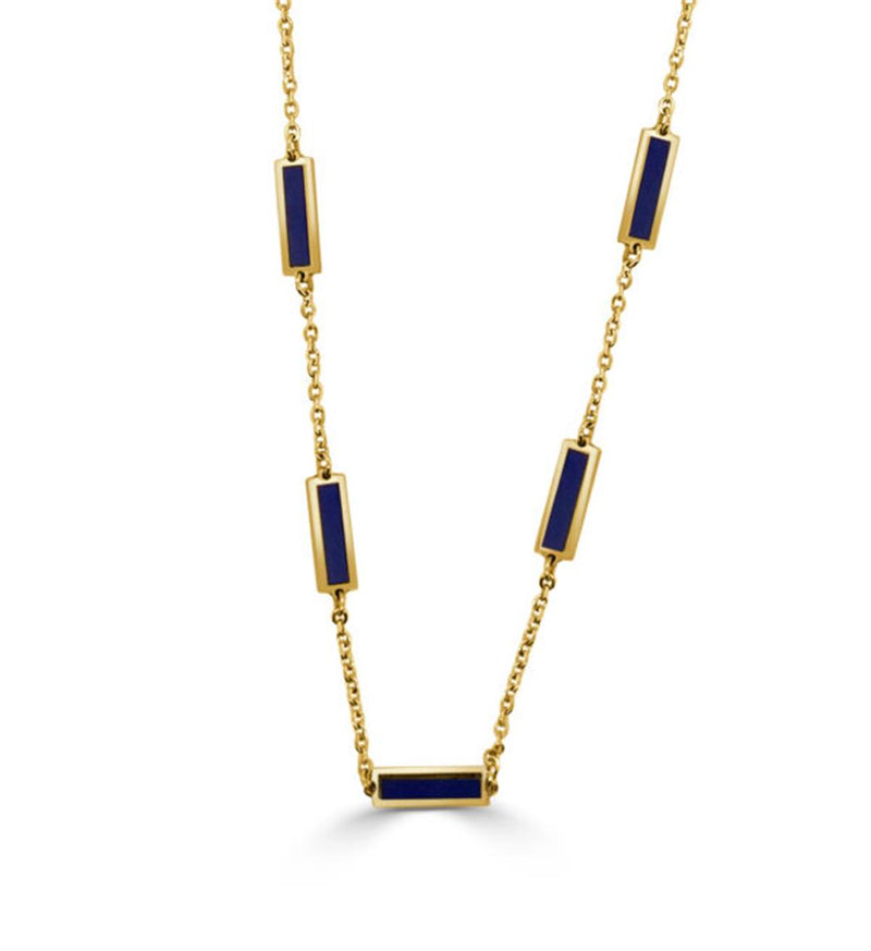 LA Collection Lapides Necklace Chain Modern