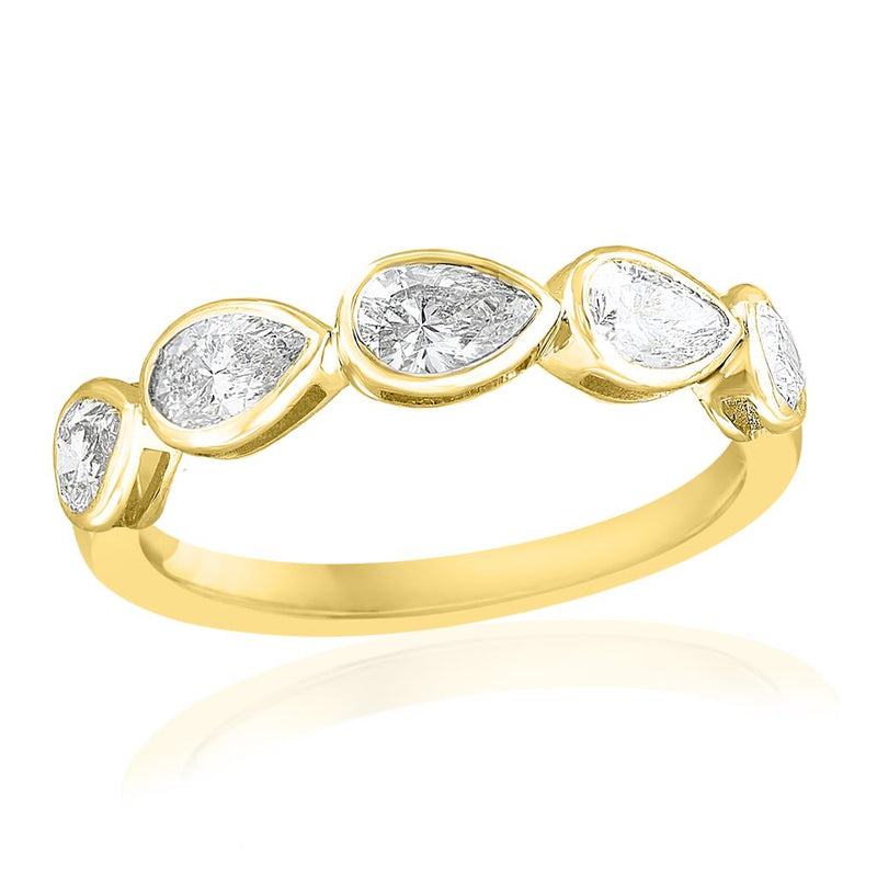 Davis Classics Women's Stackable Diamond Wedding Band in 14k Yellow Gold