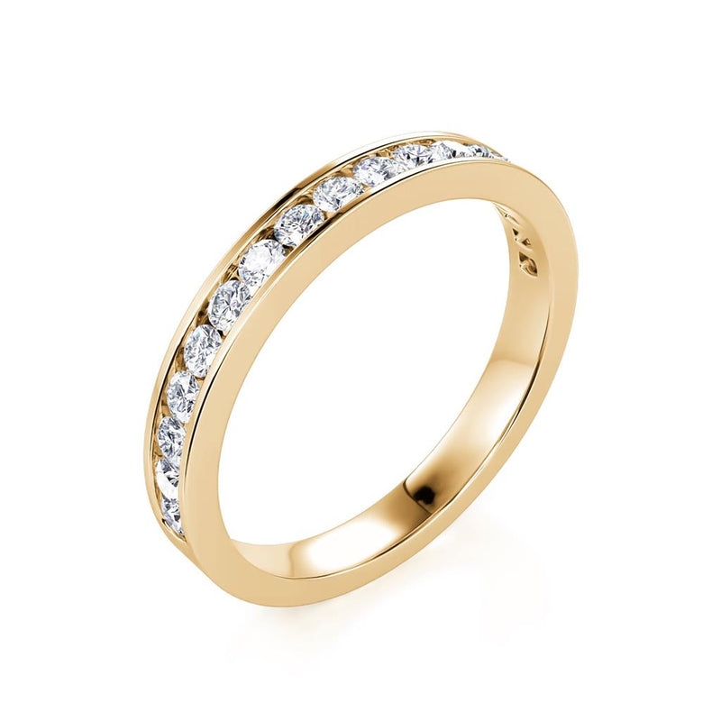 Davis Classics Women's 14k Yellow Gold Diamond Band