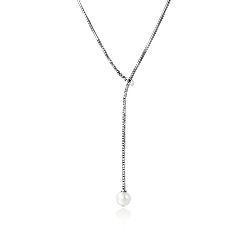 John Hardy Essential Pearl Lariat Necklace