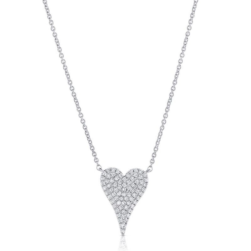 Davis Classics Heart Novelty Diamond Necklace