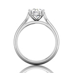 Martin Flyer Solitaire Diamond Engagement Ring Setting in 14k White Gold