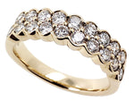 Davis Classics 14k Yellow Gold Multi-Row Diamond Band